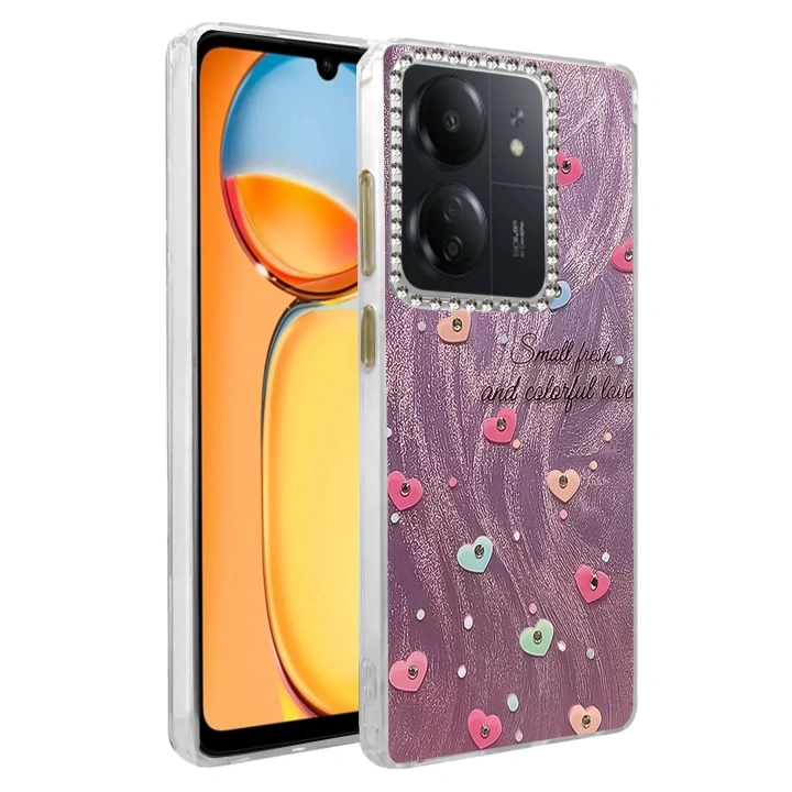Mey İthalat®   Redmi 13C Kılıf Blade Aynalı Desenli Kapak - Desen 8