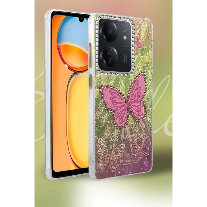 Mey İthalat®   Redmi 13C Kılıf Blade Aynalı Desenli Kapak - Desen 9