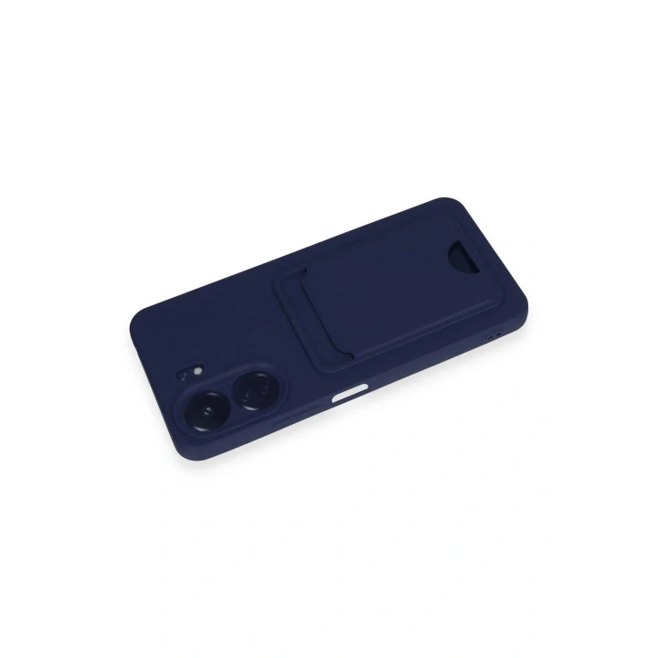 Mey İthalat®   Redmi 13C Kılıf Kelvin Kartvizitli Silikon - Lacivert