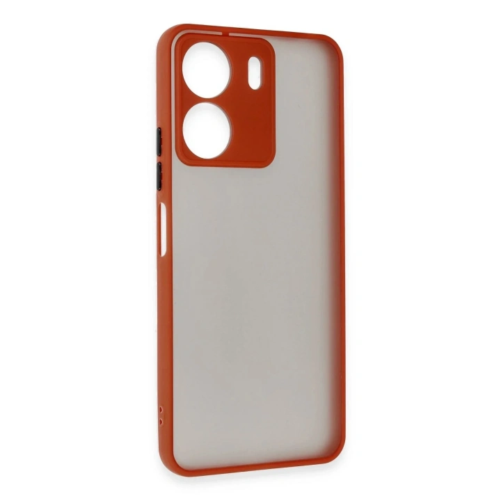 Mey İthalat®   Redmi 13C Kılıf Montreal Silikon Kapak - Kırmızı