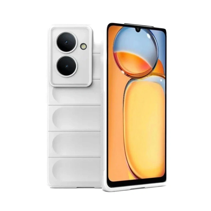 Mey İthalat®   Redmi 13C Kılıf Optimum Silikon - Krem