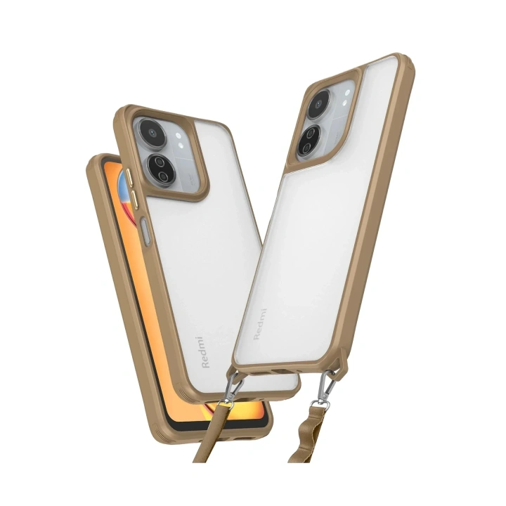 Mey İthalat®   Redmi 13C Kılıf Penta Silikon Kılıf - Çöl Titanyum