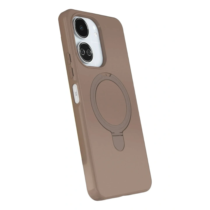 Mey İthalat®   Redmi 13C Regal Magsafe Standlı Kapak - Çöl Titanyum