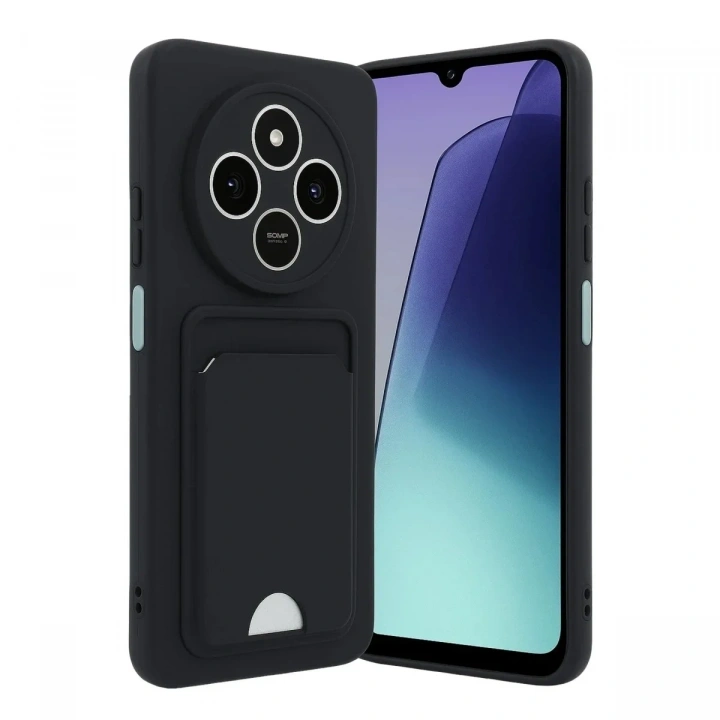 Mey İthalat®   Redmi 14C Kelvin Kartvizitli Silikon - Siyah