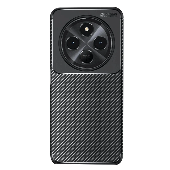 Mey İthalat®   Redmi 14C Kılıf Auto Focus Karbon Kapak - Siyah