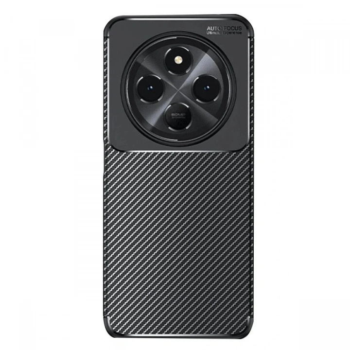 Mey İthalat®   Redmi 14C Kılıf Auto Focus Karbon Kapak - Siyah