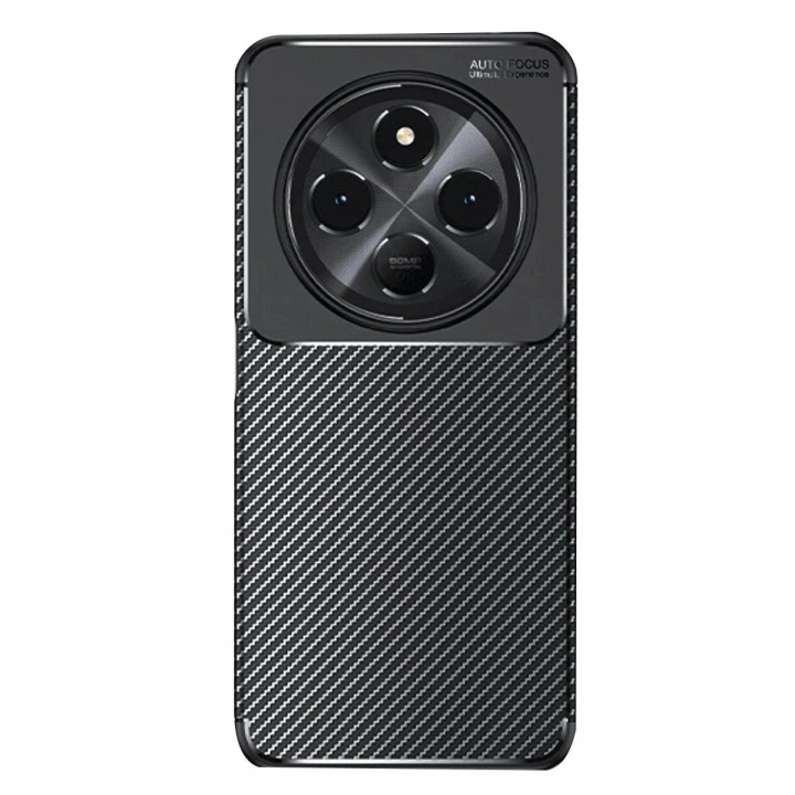 Mey İthalat®   Redmi 14C Kılıf Auto Focus Karbon Kapak - Siyah