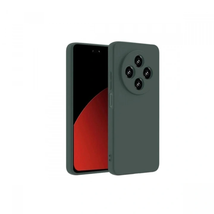 Mey İthalat®   Redmi 14C Kılıf First Silikon - Koyu Yeşil