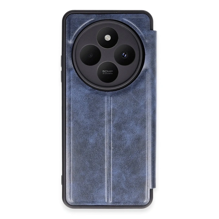 Mey İthalat®   Redmi 14C Kılıf Flip Cover - Lacivert