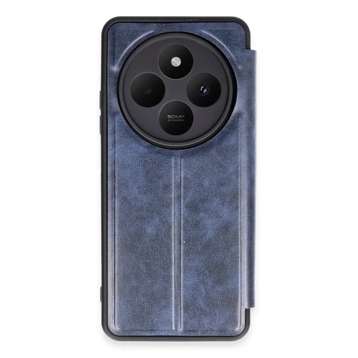 Mey İthalat®   Redmi 14C Kılıf Flip Cover - Lacivert