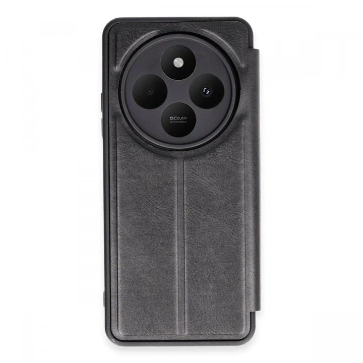 Mey İthalat®   Redmi 14C Kılıf Flip Cover - Siyah