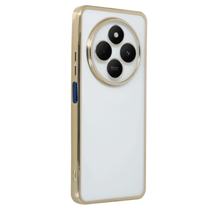 Mey İthalat®   Redmi 14C Kılıf  Lensli Silikon - Gold