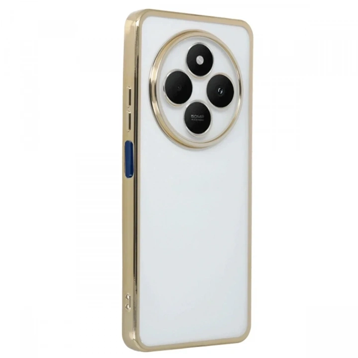 Mey İthalat®   Redmi 14C Kılıf  Lensli Silikon - Gold