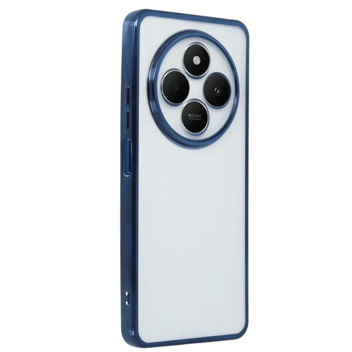 Mey İthalat®   Redmi 14C Kılıf  Lensli Silikon - Lacivert