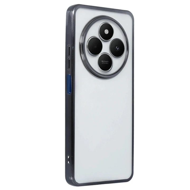 Mey İthalat®   Redmi 14C Kılıf  Lensli Silikon - Siyah