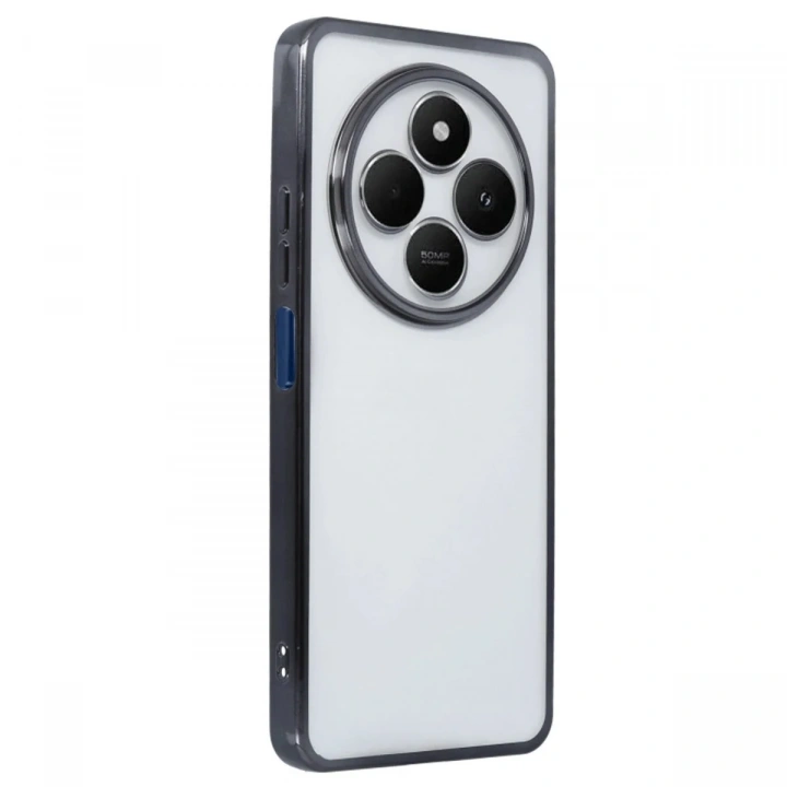 Mey İthalat®   Redmi 14C Kılıf  Lensli Silikon - Siyah