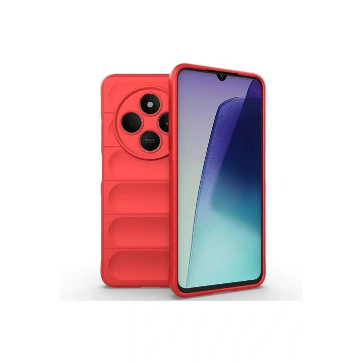 Mey İthalat®   Redmi 14C Kılıf Optimum Silikon - Kırmızı