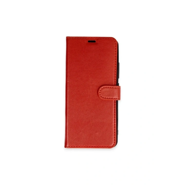 Mey İthalat®   Redmi 14C Kılıf Trend S Plus Kapaklı Kılıf - Kırmızı