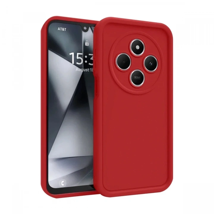 Mey İthalat®   Redmi 14C Kılıf Viera Silikon - Kırmızı