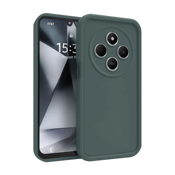 Mey İthalat®   Redmi 14C Kılıf Viera Silikon - Koyu Yeşil