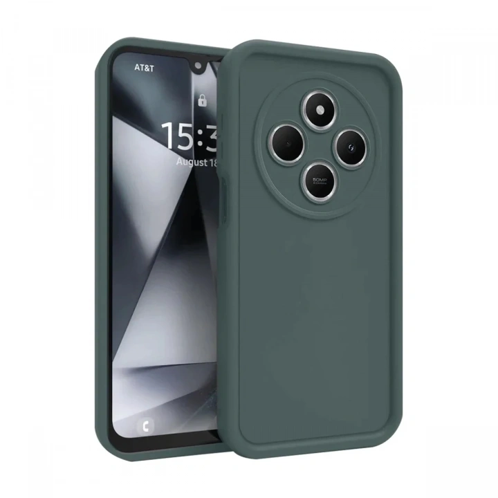Mey İthalat®   Redmi 14C Kılıf Viera Silikon - Koyu Yeşil