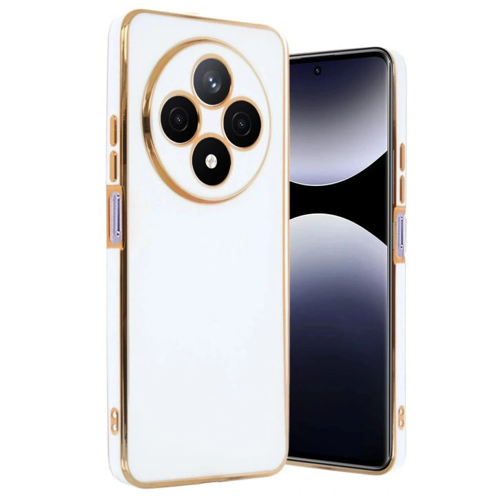 Mey İthalat®   Redmi 14C Kılıf Volet Silikon - Beyaz