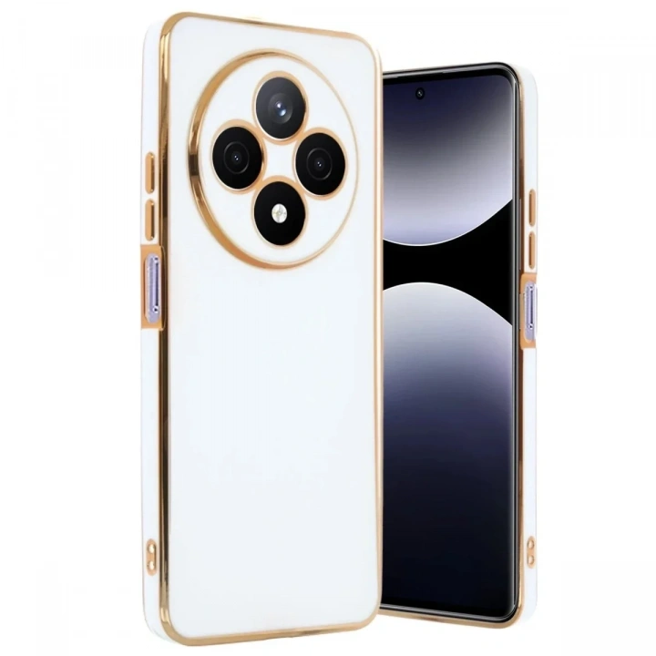 Mey İthalat®   Redmi 14C Kılıf Volet Silikon - Beyaz