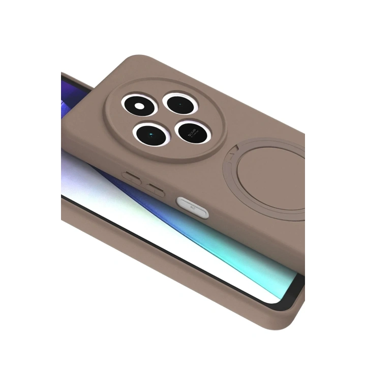 Mey İthalat®   Redmi 14C Regal Magsafe Standlı Kapak - Çöl Titanyum