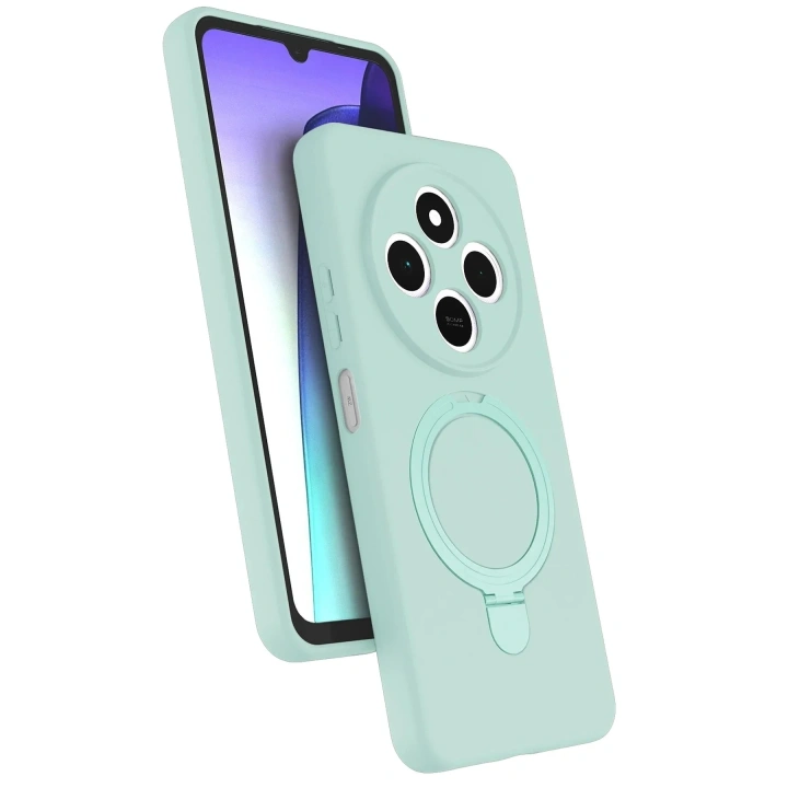 Mey İthalat®   Redmi 14C Regal Magsafe Standlı Kapak - Su Yeşili