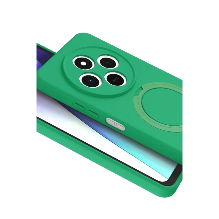 Mey İthalat®   Redmi 14C Regal Magsafe Standlı Kapak - Yeşil