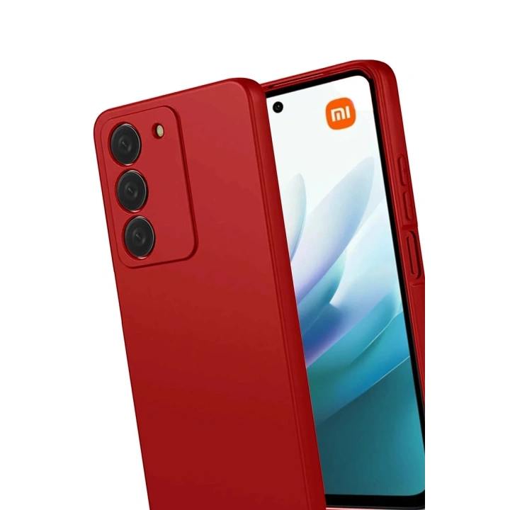 Mey İthalat®   Redmi 15 4G First Silikon - Kırmızı