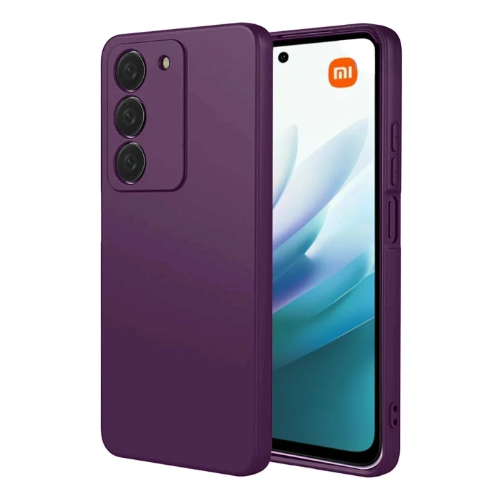 Mey İthalat®   Redmi 15 4G First Silikon - Mürdüm