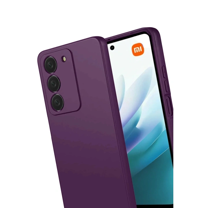Mey İthalat®   Redmi 15 4G First Silikon - Mürdüm