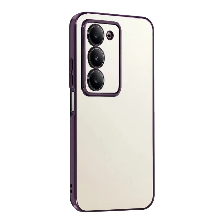 Mey İthalat®   Redmi 15 4G  Lensli Silikon - Mor