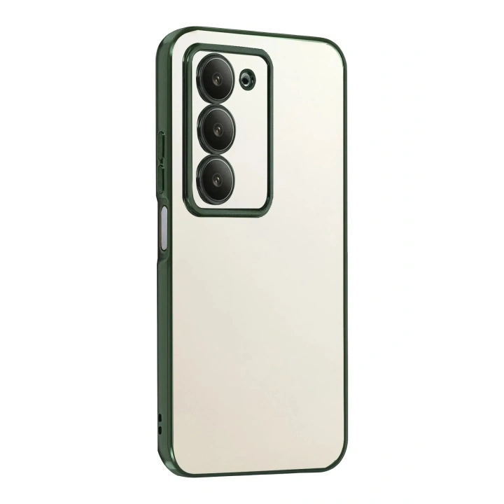 Mey İthalat®   Redmi 15 4G  Lensli Silikon - Yeşil
