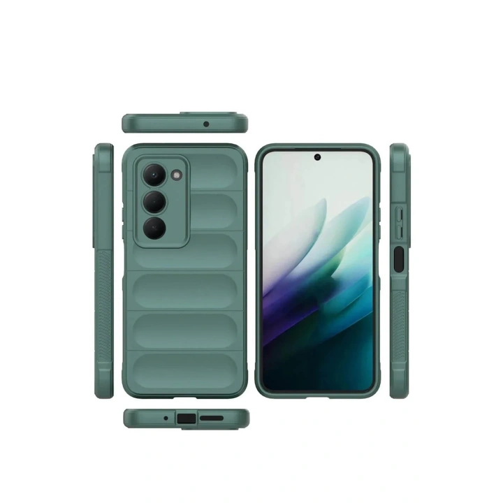 Mey İthalat®   Redmi 15 4G Optimum Silikon - Koyu Yeşil