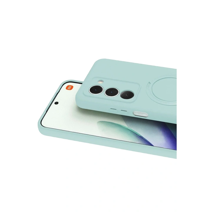 Mey İthalat®   Redmi 15 4G Regal Magsafe Standlı Kapak - Su Yeşili