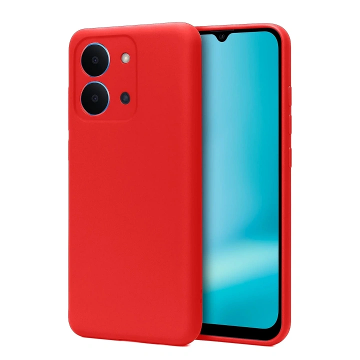 Mey İthalat®   Redmi 15C 4G First Silikon - Kırmızı