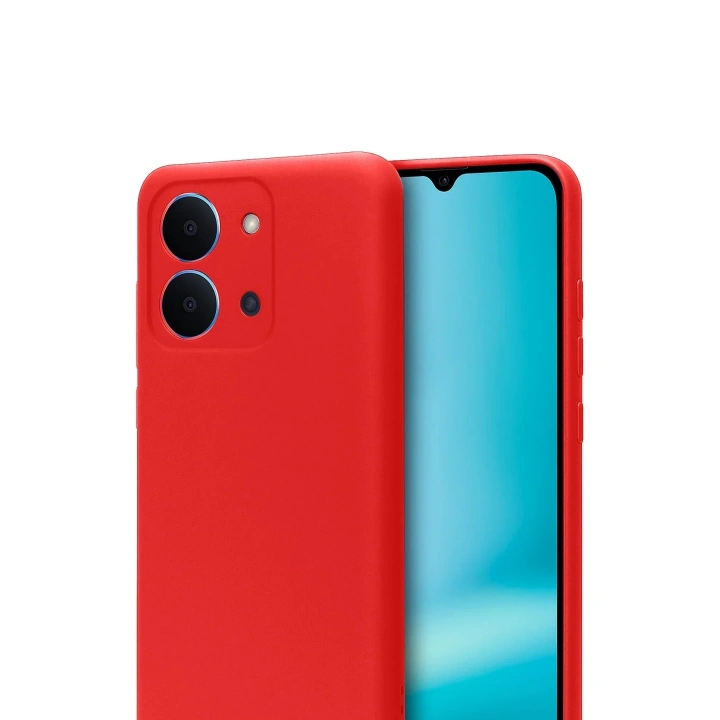 Mey İthalat®   Redmi 15C 4G First Silikon - Kırmızı