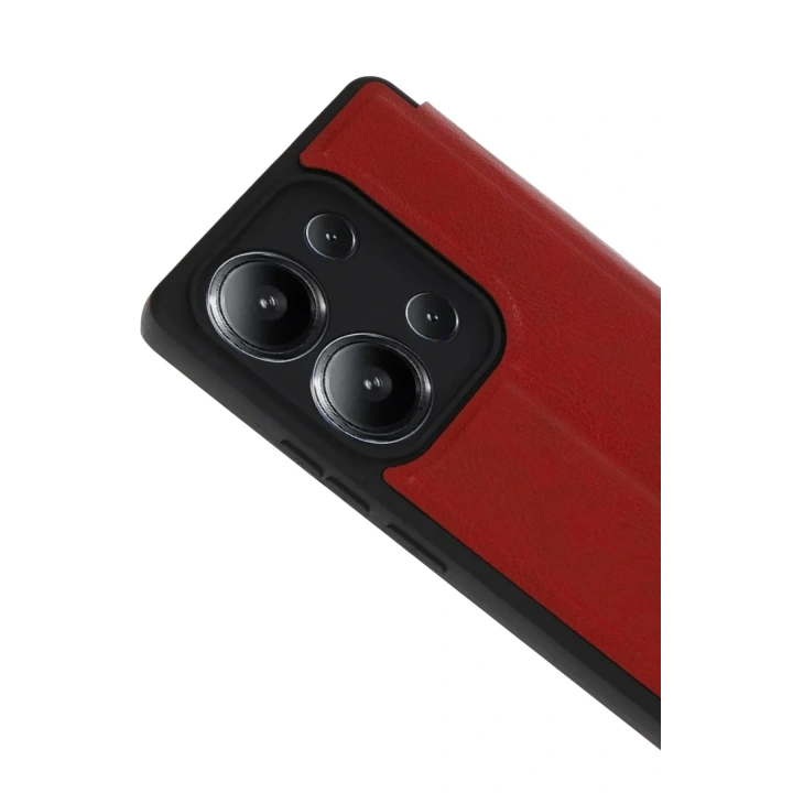 Mey İthalat®   Redmi 15C 4G Flip Cover - Kırmızı