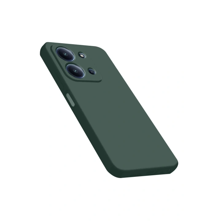 Mey İthalat®   Redmi 15C 4G Nano içi Kadife Silikon - Koyu Yeşil