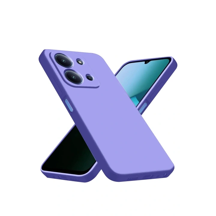 Mey İthalat®   Redmi 15C 4G Nano içi Kadife Silikon - Lila