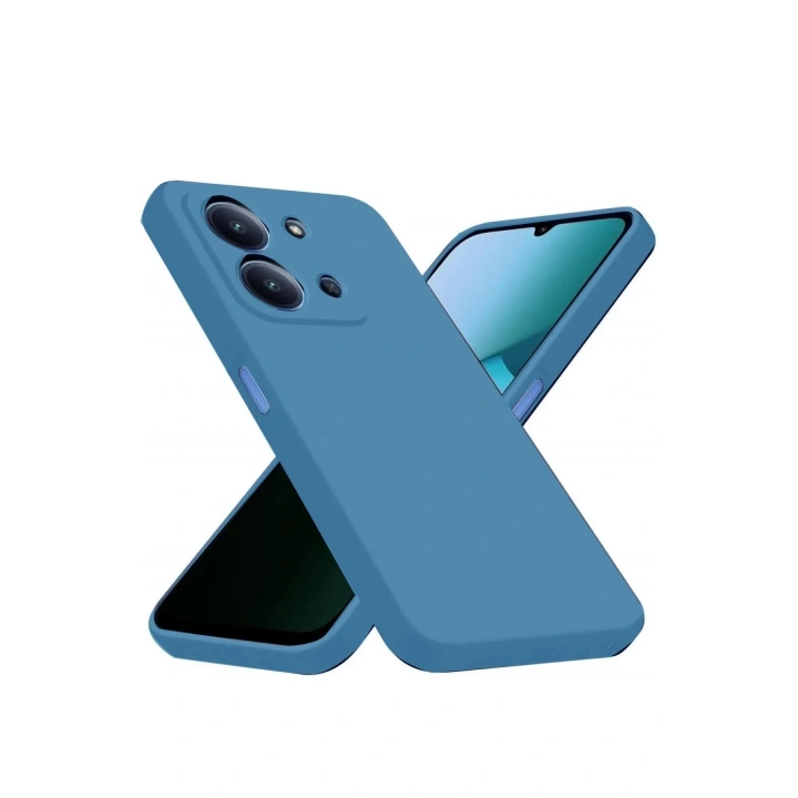 Mey İthalat®   Redmi 15C 4G Nano içi Kadife Silikon - Mavi