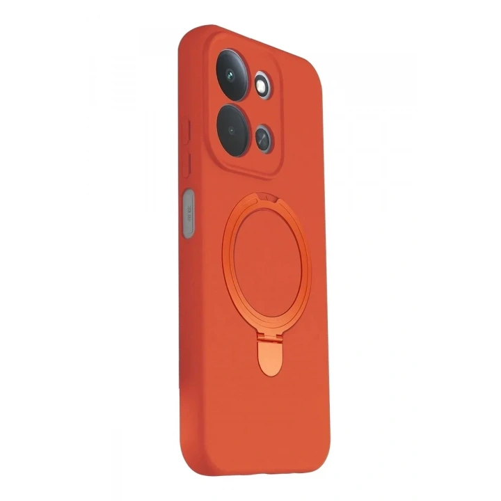 Mey İthalat®   Redmi 15C 4G Regal Magsafe Standlı Kapak - Turuncu