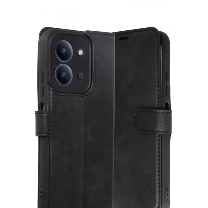 Mey İthalat®   Redmi 15C 4G Trend S Plus Kapaklı Kılıf - Siyah