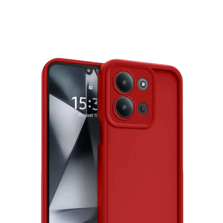 Mey İthalat®   Redmi 15C 4G Viera Silikon - Kırmızı