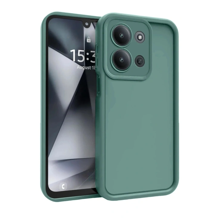 Mey İthalat®   Redmi 15C 4G Viera Silikon - Koyu Yeşil