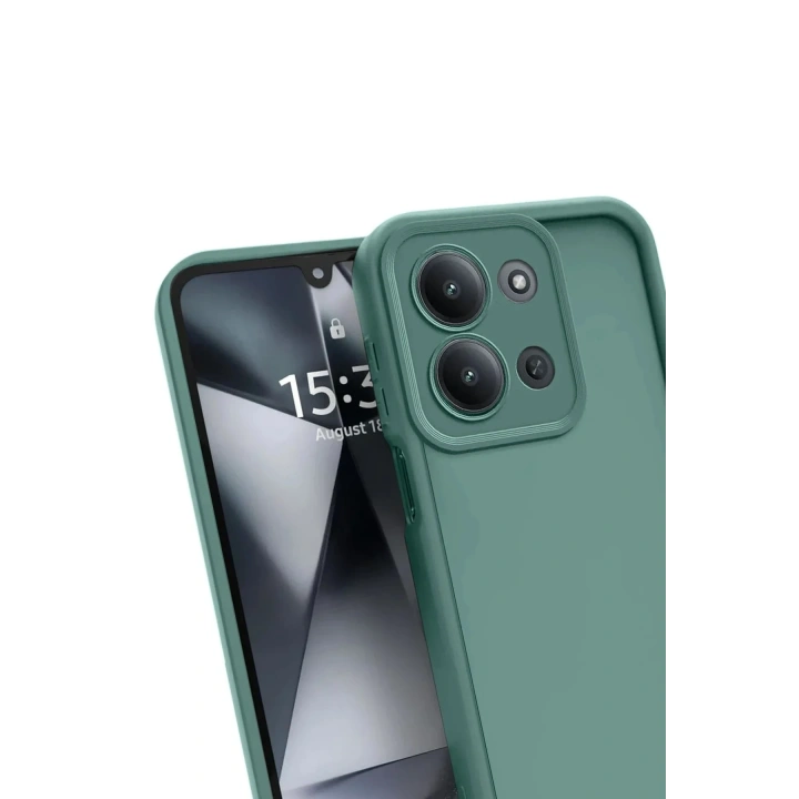 Mey İthalat®   Redmi 15C 4G Viera Silikon - Koyu Yeşil