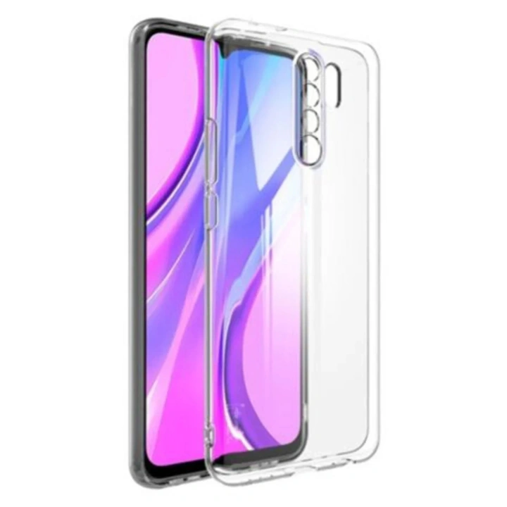 Mey İthalat®   Redmi 9 Kılıf Lüx Şeffaf Silikon - Şeffaf