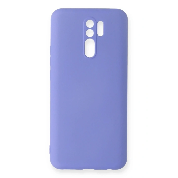 Mey İthalat®   Redmi 9 Kılıf Nano içi Kadife Silikon - Lila